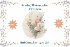 Spring bouquet - Flower bouquet - Flower Sublimation Product Image 1