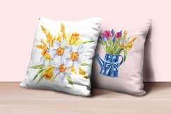 Watercolor Spring Flowers Bouquet Product Image 4