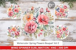 Wind Spinner Spring Flowers Bouquet Product Image 1