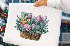 Watercolor spring flowers clipart - spring flowers Png Product Image 2