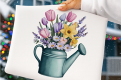 Watercolor spring flowers clipart - spring flowers Png Product Image 2
