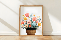 Watercolor Spring Flowers Clipart Product Image 3