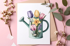 Watercolor spring flowers clipart - spring flowers Png Product Image 3