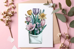 Watercolor spring flowers clipart - spring flowers Png Product Image 3