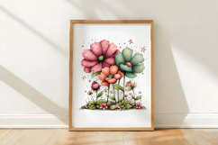 Watercolor Spring Flowers Clipart Product Image 3