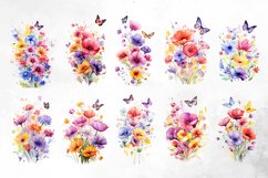 Watercolor Spring Flowers Clipart Product Image 2