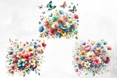 Watercolor Spring Flowers Clipart Product Image 4