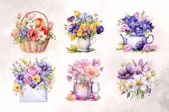 Watercolor Spring Flowers Sublimation Product Image 3