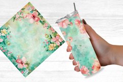 Watercolor Spring Flowers Digital Paper Bundle Product Image 5