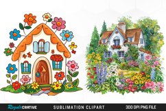 Watercolor Spring Garden Collection Clipart Product Image 1