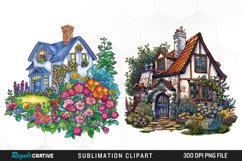 Watercolor Spring Garden Collection Design Clipart Product Image 1