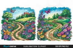 Watercolor Spring Garden Collection Clipart Product Image 1