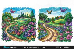 Watercolor Spring Garden Collection Clipart Product Image 1