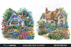 Watercolor Spring Garden Collection Clipart Product Image 1