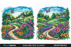 Watercolor Spring Garden Collection Clipart Product Image 1