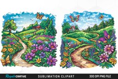 Watercolor Spring Garden Collection Clipart Product Image 1