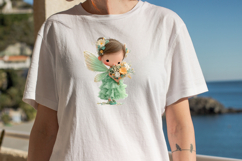 Watercolor Spring Garden Fairy Clipart Product Image 2