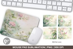 Mouse Pad Watercolor Spring Greenery Product Image 1