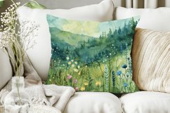 Watercolor Spring Meadow Digital Paper Bundle Product Image 2