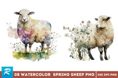 watercolor painting,digital download,digital planner,clipart bundle,commercial use,wall art,printable art,lamb clipart,floral lamb clipart,spring lamb,lamb with flowers,flower crown,baby lamb clipart,baby animals,farm animals png,nursery wall art,cute ani