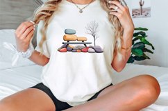 Watercolor Spring Stone Benches Clipart Bundle Product Image 3