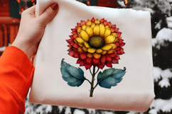 Watercolor Spring Sunflower Clipart Product Image 2