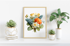 Watercolor Spring Wildflowers Clipart Product Image 2