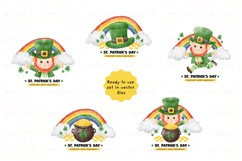 Watercolor St. Patrick&#039;s Day Leprechaun Set Product Image 4
