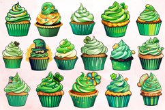 Watercolor St. Patricks Day Cupcake Bundle Product Image 2