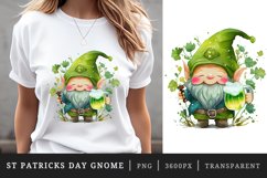 St Patricks Day Gnome &amp; Beer t-shirt sublimation designs png Product Image 3