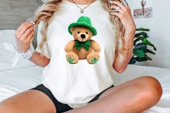 Watercolor St. Patricks Teddy Bear Clipart Bundle Product Image 3