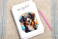 Watercolor Stained Glass Dog Clipart Bundle Product Image 4