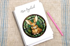 Watercolor Stained Glass Easter Clipart Bundle Product Image 4