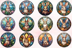 Watercolor Stained Glass Easter Clipart Bundle Product Image 2