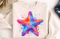 starfish png, beach clipart, ocean clipart, watercolor starfish, summer png, coastal design, sea life png, marine clipart, beach sublimation, tropical design