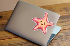 Watercolor Starfish Sticker Bundle Product Image 3