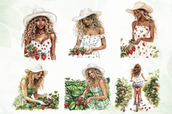 Watercolor Strawberry Clipart PNG Product Image 3