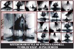 Watercolor Style Of Stephen Gammell Tumbler Wrap Bundle Product Image 1