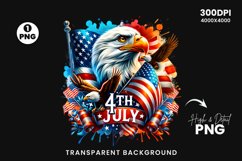 watercolor Patriotic eagle Clipart