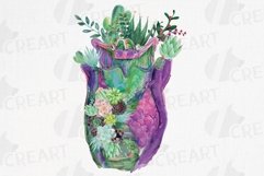 Watercolour human anatomy succulent larynx with thyroid art. Product Image 1