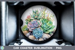 GorgeousWatercolor Car Coaster design.
