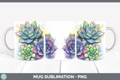 GorgeousWatercolor Mug Wrap design.