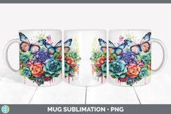 GorgeousWatercolor Mug Wrap design.