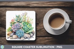 GorgeousWatercolor Square Coaster design.