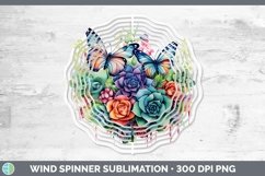 GorgeousWatercolor Wind Spinner design.