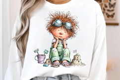 Watercolor Summer Beach Boy Clipart Product Image 3