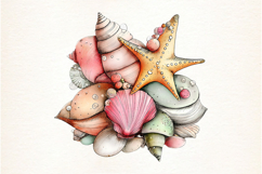Watercolor Summer Beach Clipart Png Product Image 2