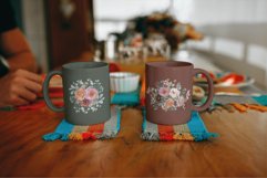 Sunburnt summer color flowers and eucalyptus bouquets design Product Image 2