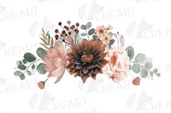 Sunburnt summer color flowers and eucalyptus bouquets design Product Image 6