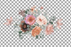 Sunburnt summer color flowers and eucalyptus bouquets design Product Image 13